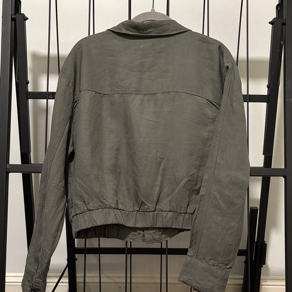 Gray Linen WomenJacket - Picture 5 of 5